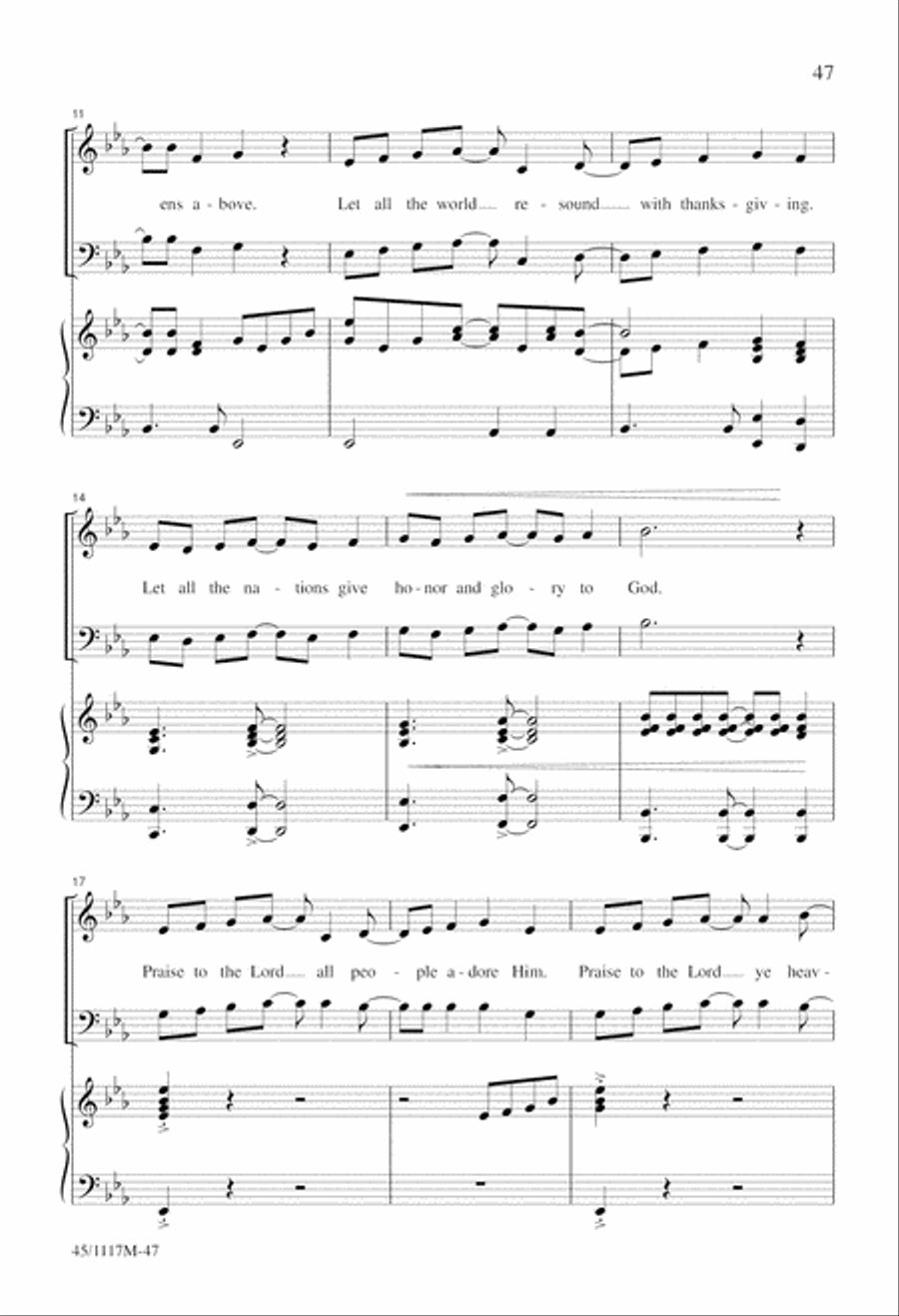 A Call to Praise A Call to Praise 2-Part scores gallery preview page 50