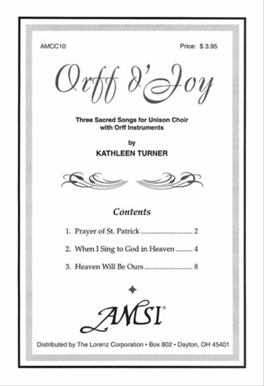 Orff D'Joy Unison Choir scores gallery preview page 1
