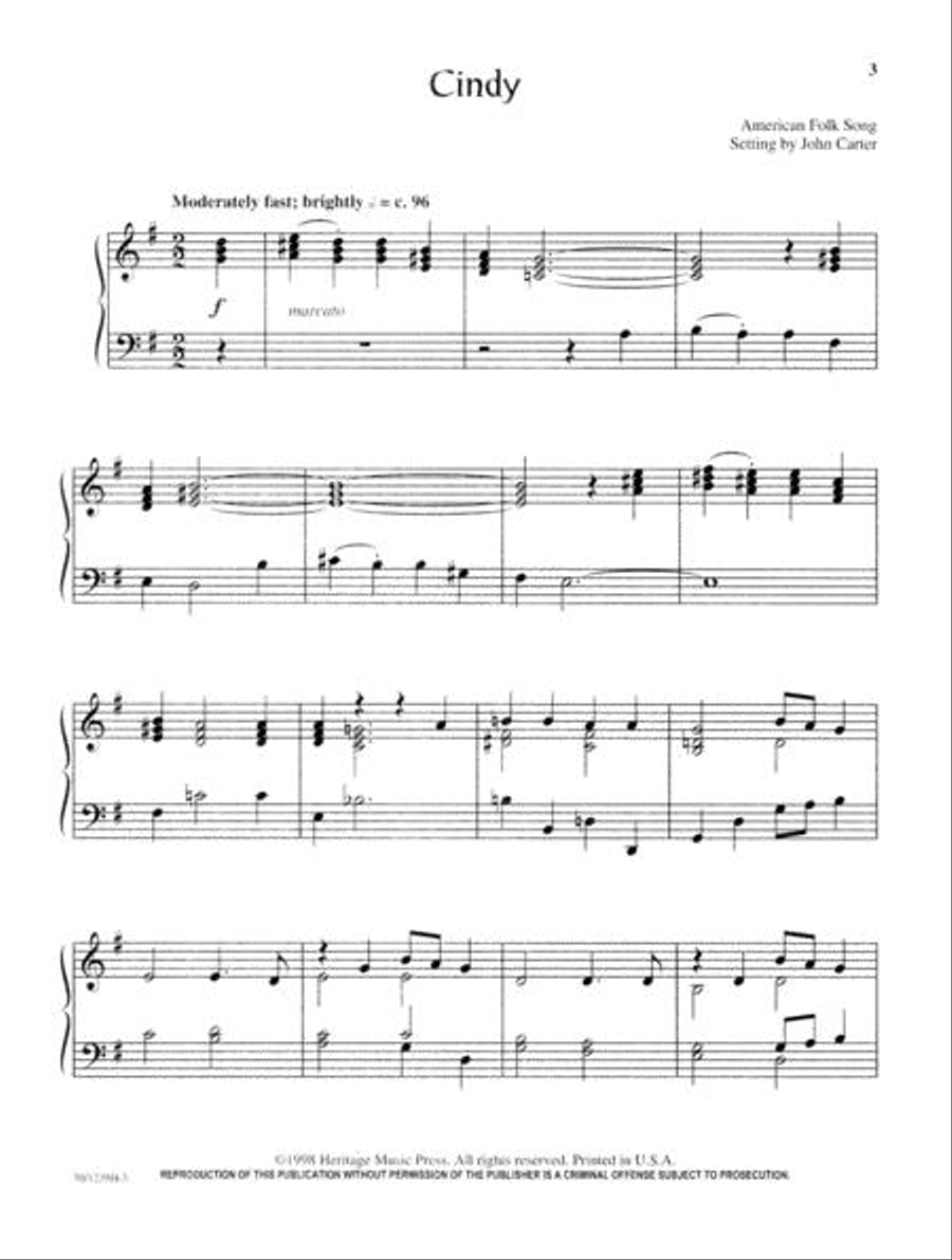 Americana Piano Solo scores gallery preview page 3