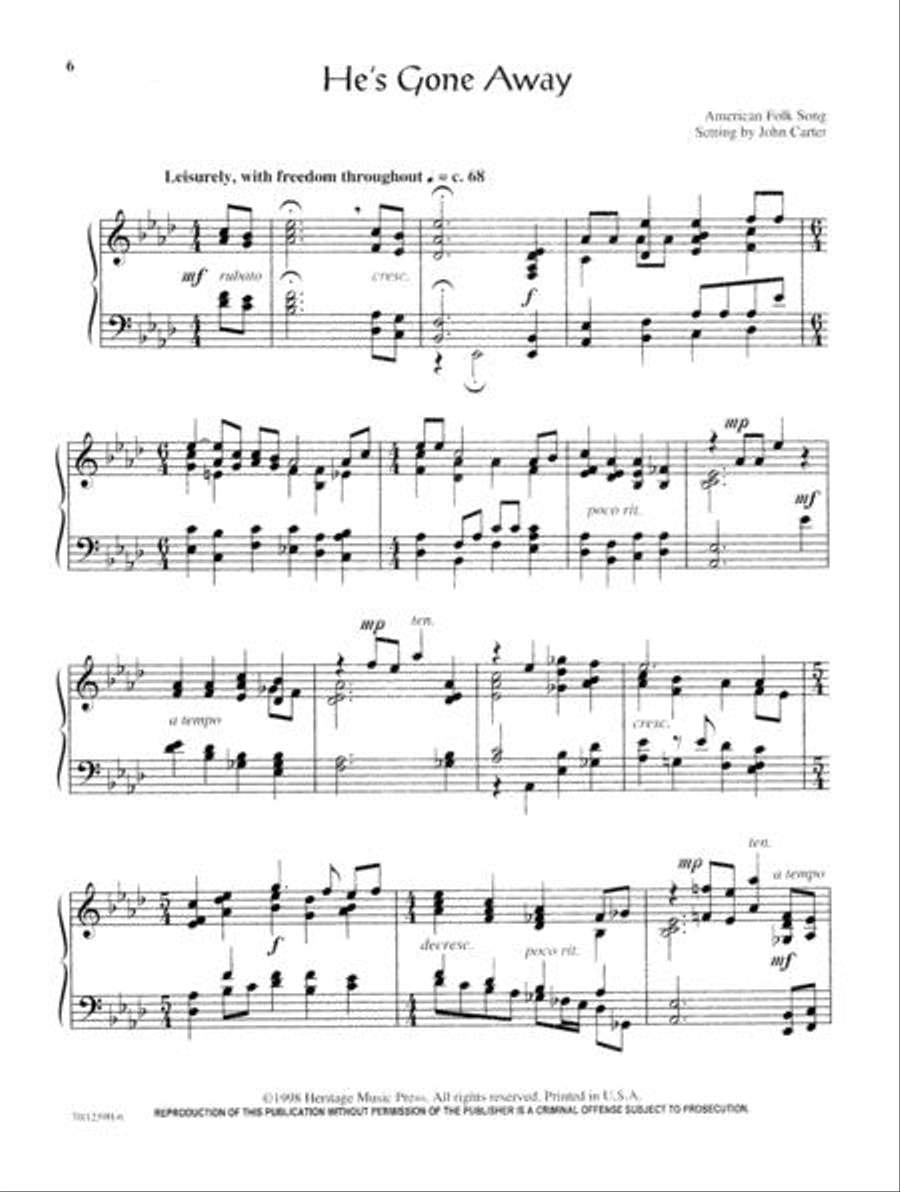 Americana Piano Solo scores gallery preview page 6