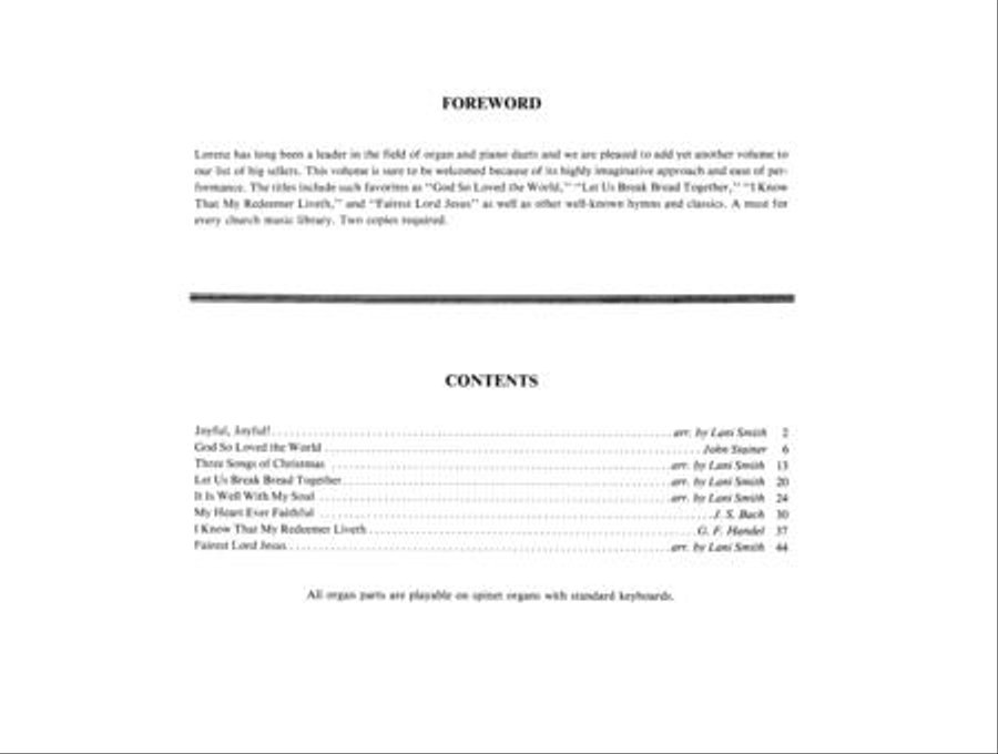 Joyful Joyful Organ scores gallery preview page 2