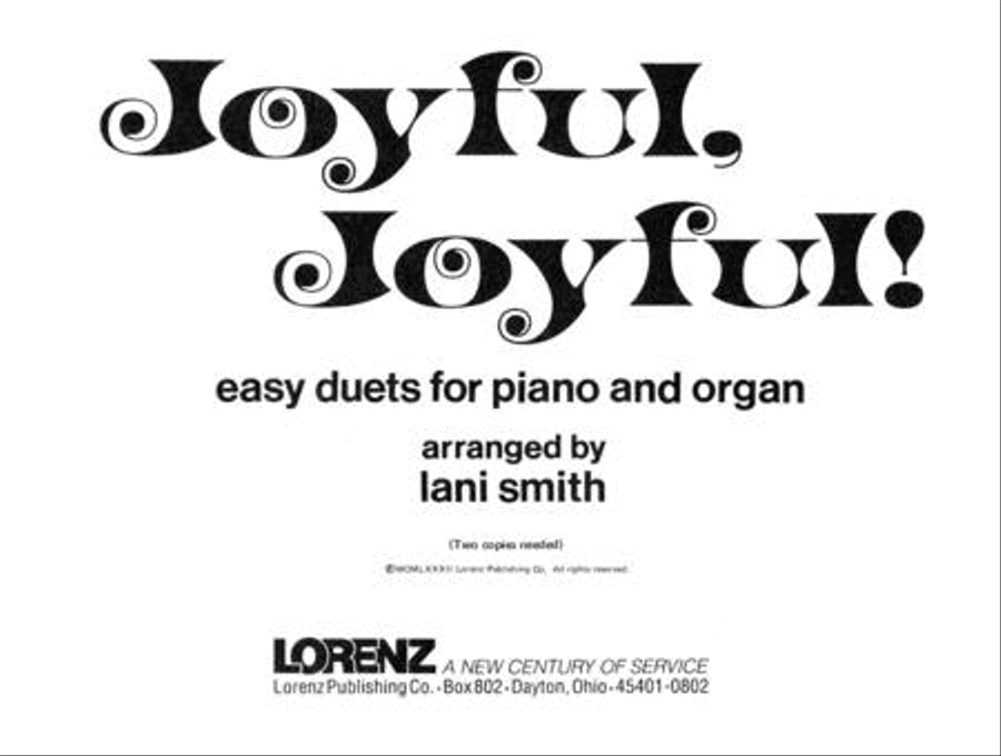 Joyful Joyful Organ scores gallery preview page 3
