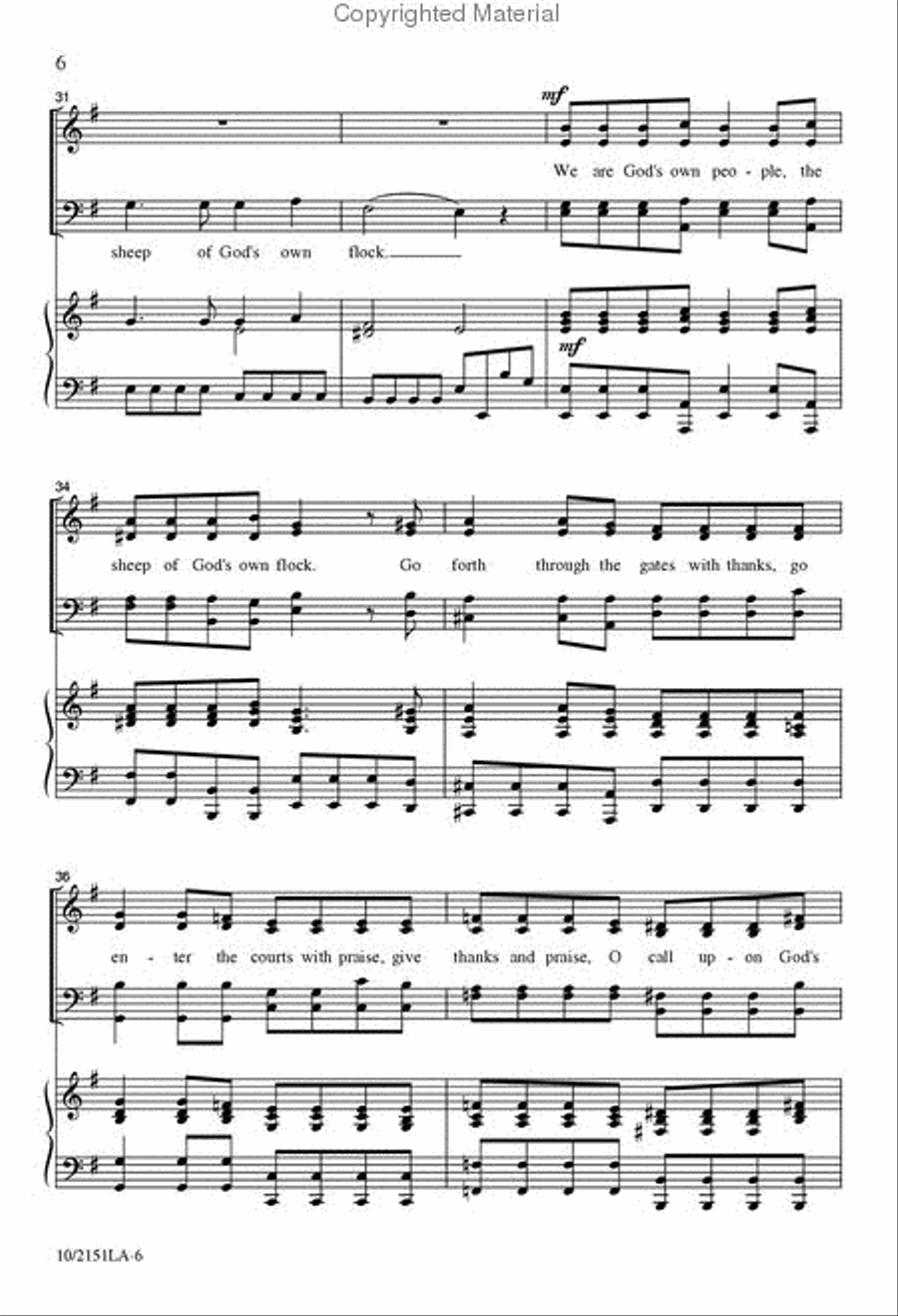 All the Earth Rejoice 4-Part scores gallery preview page 6