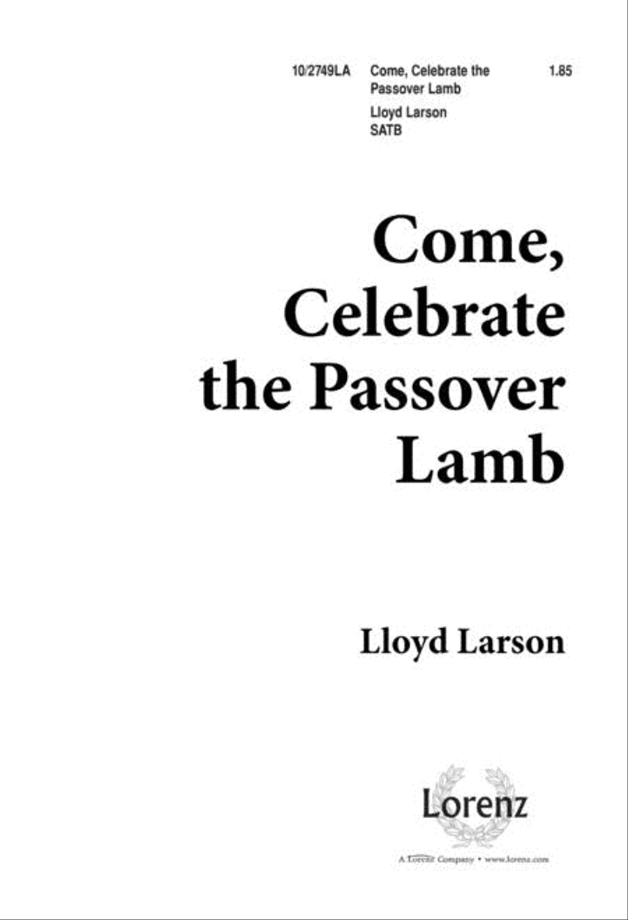 Come, Celebrate the Passover Lamb 4-Part scores gallery preview page 1