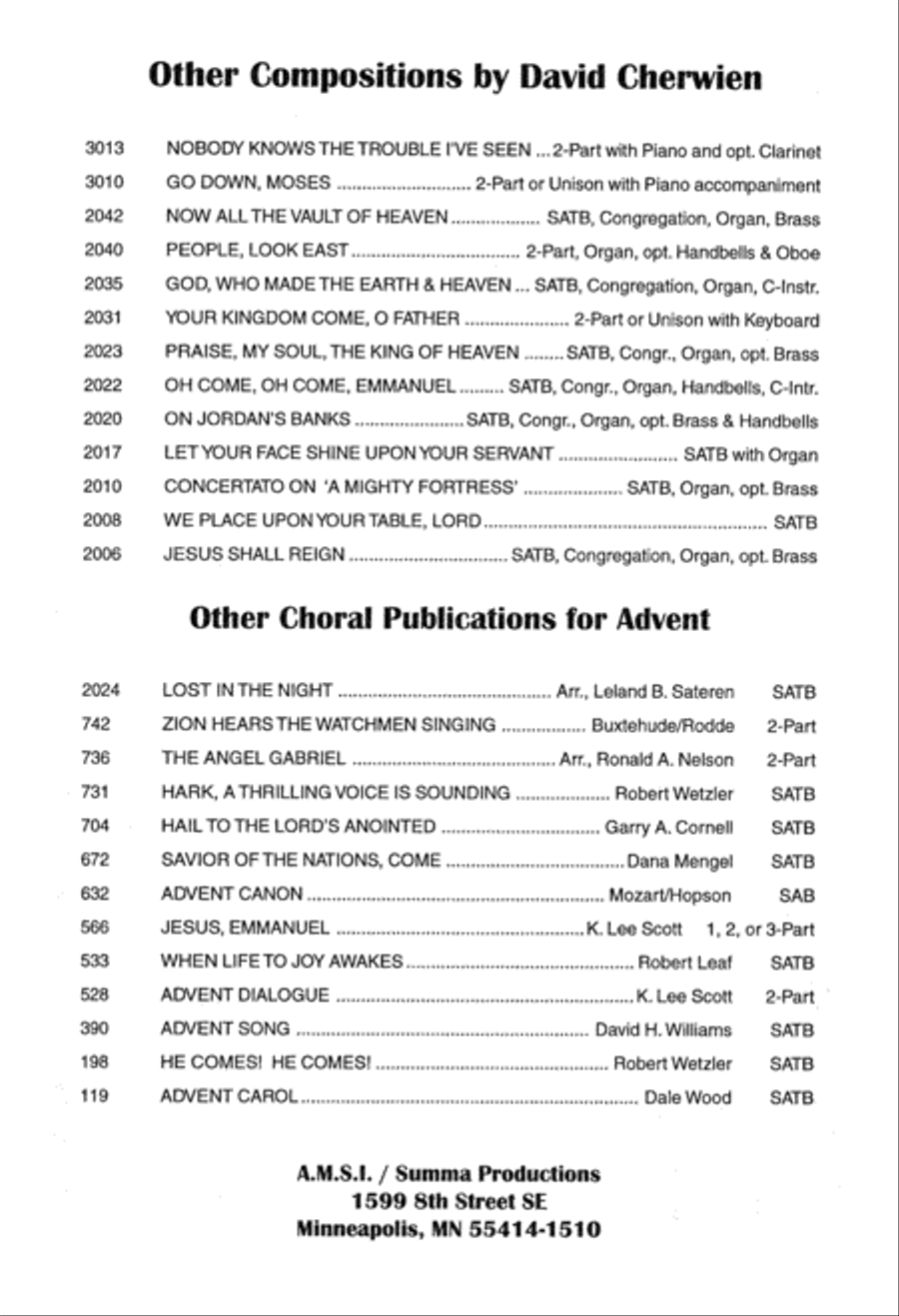Oh Come, Oh Come, Emmanuel 4-Part scores gallery preview page 9