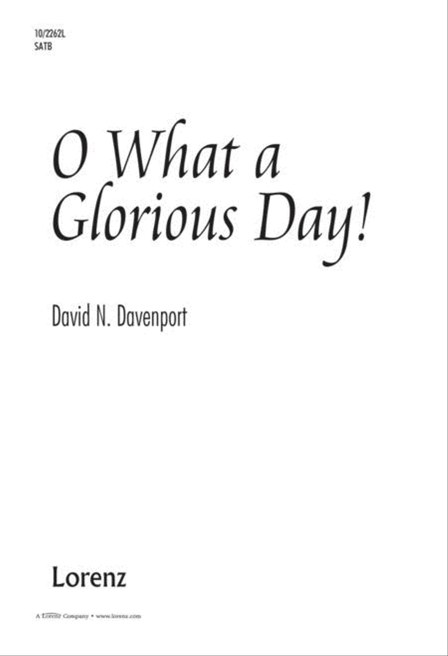 Oh, What a Glorious Day 4-Part scores gallery preview page 1
