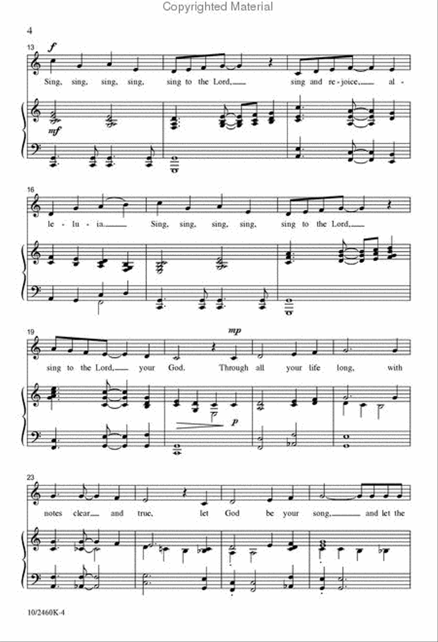 Sing, Sing, Sing Unison Choir scores gallery preview page 3