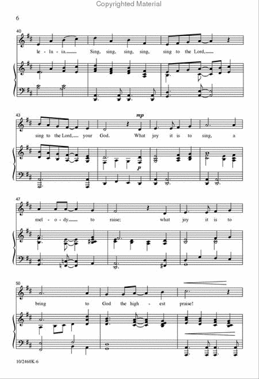 Sing, Sing, Sing Unison Choir scores gallery preview page 5
