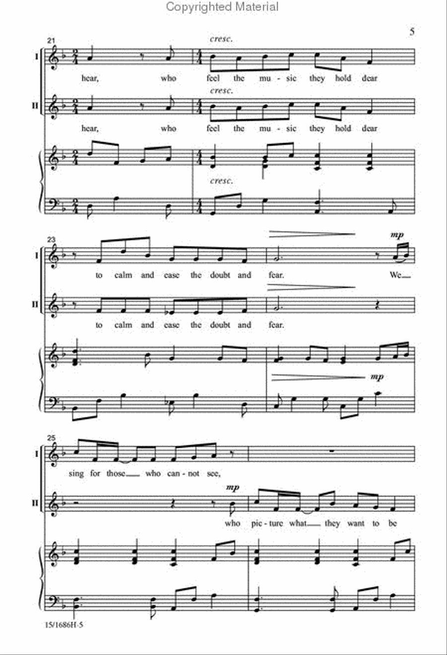 We Sing for the Children We Sing for the Children 3-Part scores gallery preview page 5