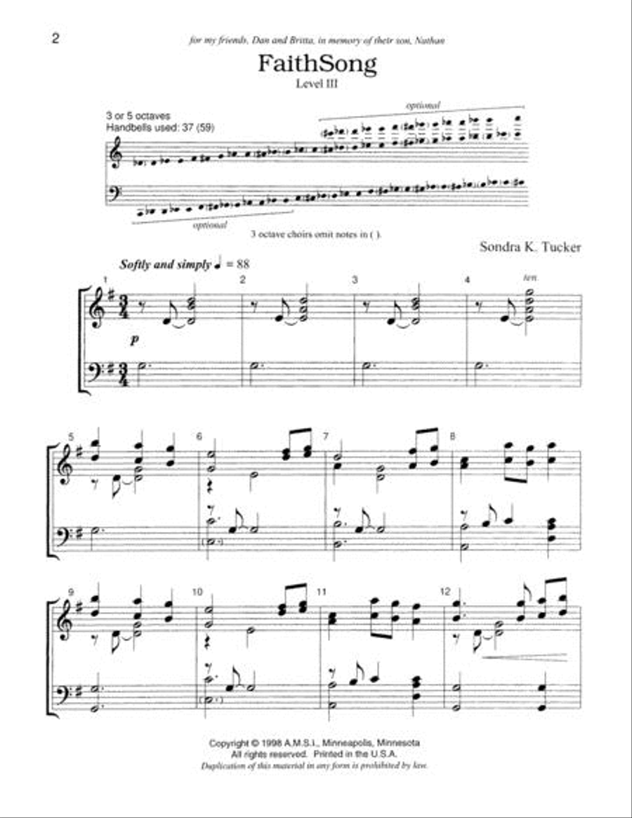 Faith Song 5-Octaves scores gallery preview page 2