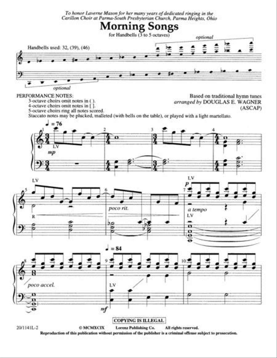 Morning Songs 5-Octaves scores gallery preview page 2