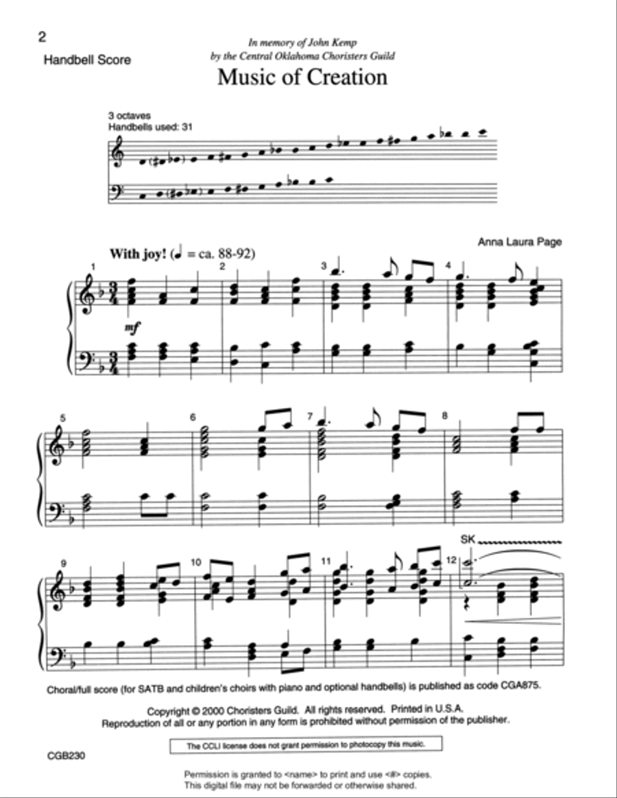 Music of Creation 3-Octaves scores gallery preview page 3