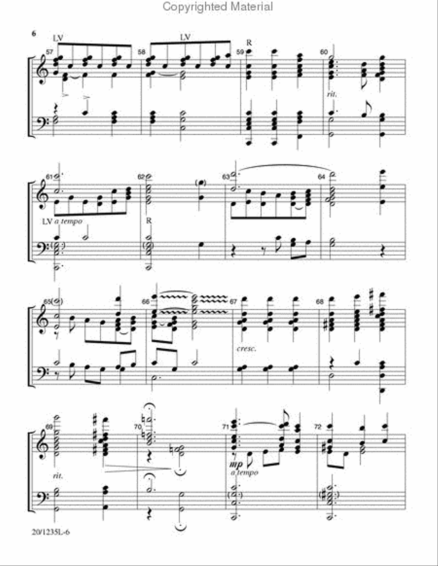 Softly and Tenderly 5-Octaves scores gallery preview page 6