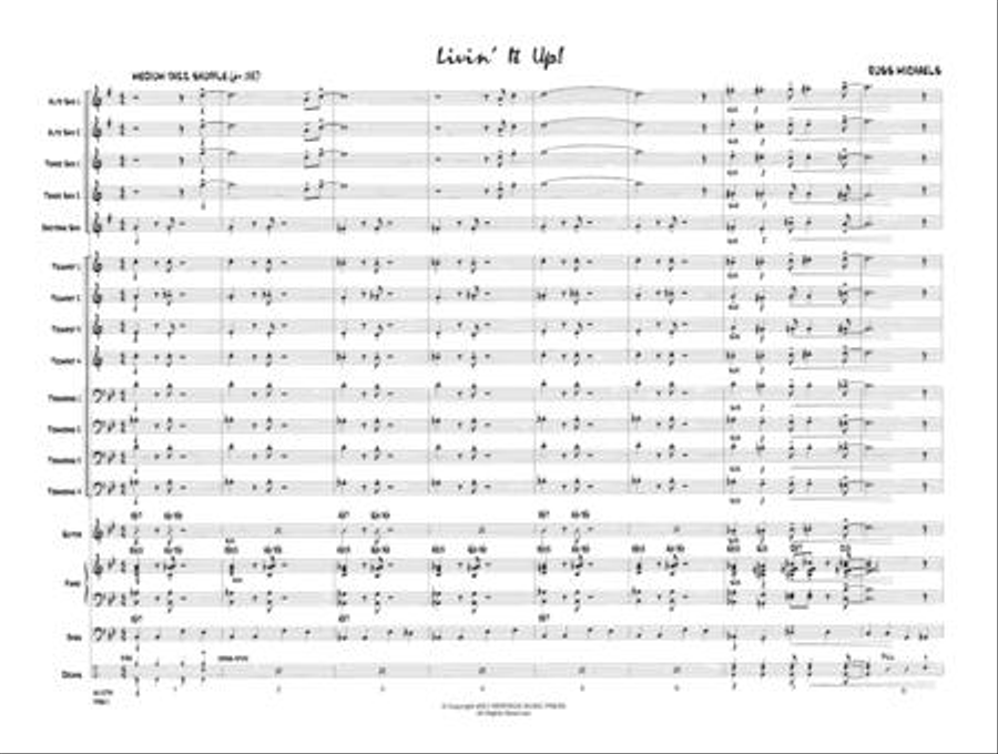 Livin' It Up Jazz Ensemble scores gallery preview page 3