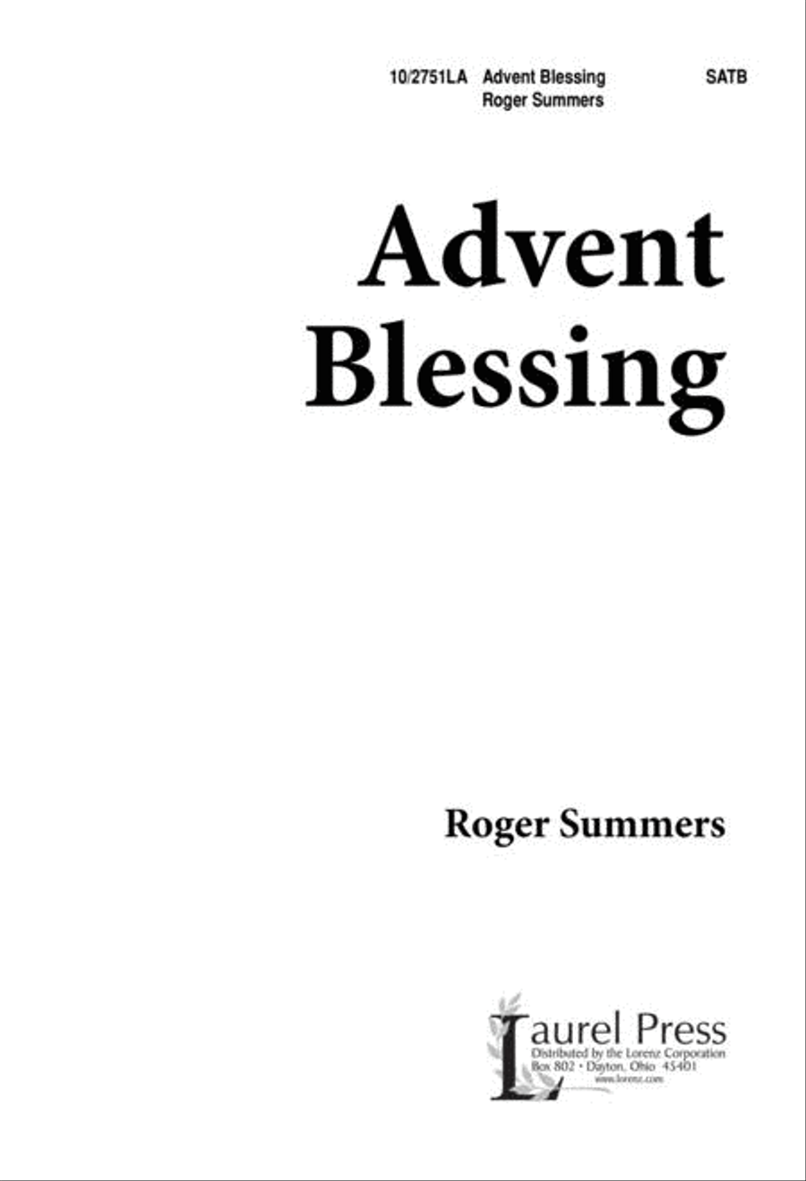 Advent Blessing Advent Blessing 4-Part scores gallery preview page 1