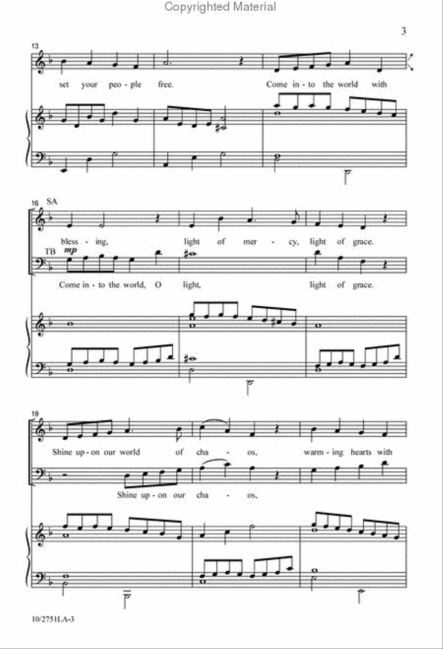 Advent Blessing Advent Blessing 4-Part scores gallery preview page 3