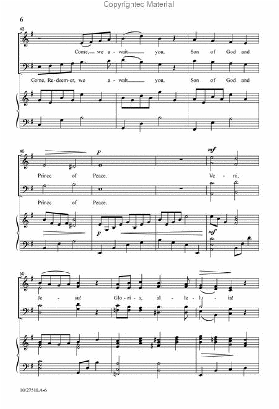 Advent Blessing Advent Blessing 4-Part scores gallery preview page 6