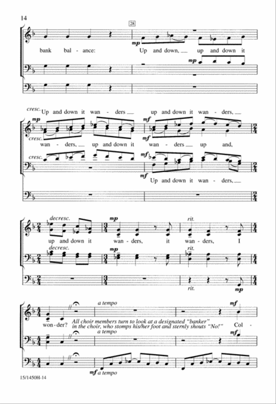 Three Fragmented Farces Three Fragmented Farces 4-Part scores gallery preview page 15