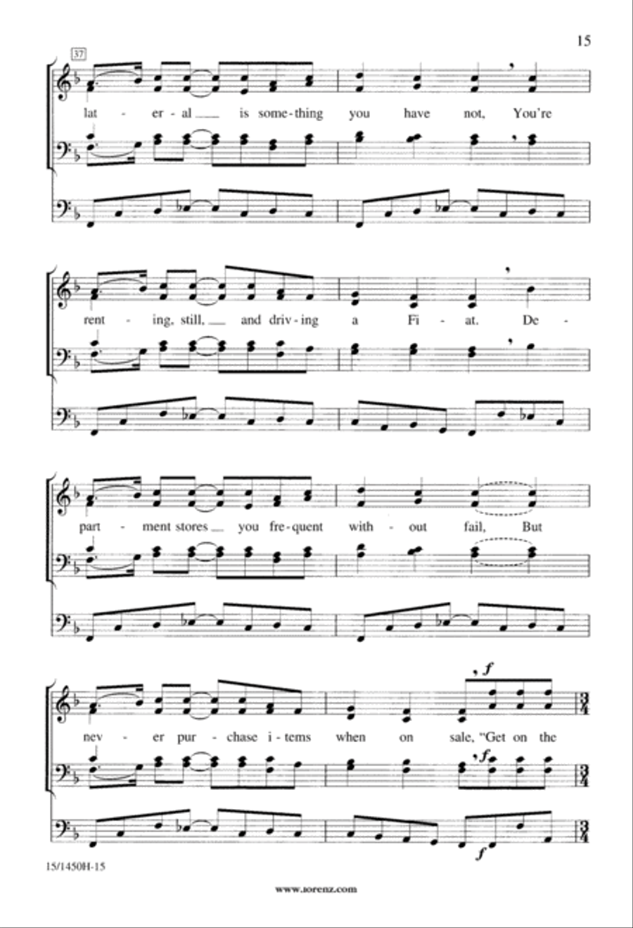 Three Fragmented Farces Three Fragmented Farces 4-Part scores gallery preview page 16