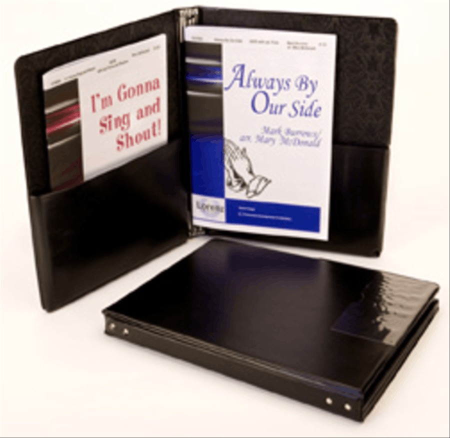Folder - Concert Black 9 1/4 X 12 Stays Pockets Folders & Binders scores gallery preview page 1