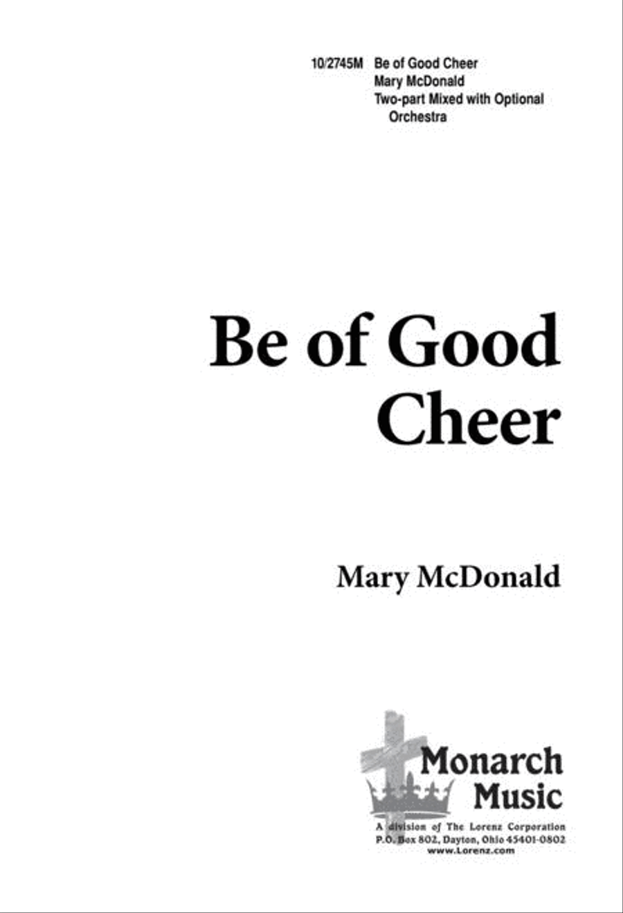 Be of Good Cheer 2-Part scores gallery preview page 1