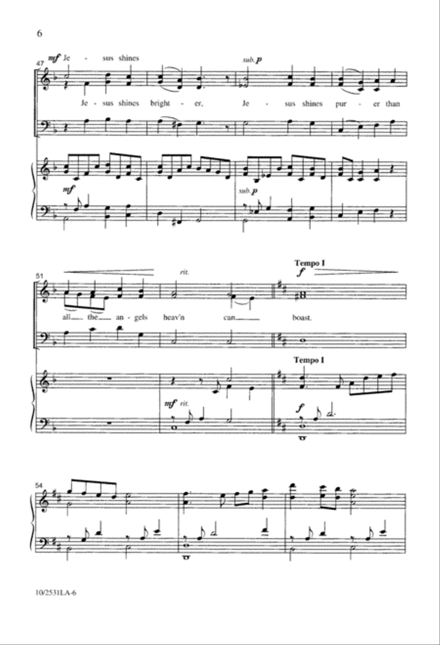 Beautiful Savior - SAB Beautiful Savior - SAB 3-Part scores gallery preview page 7