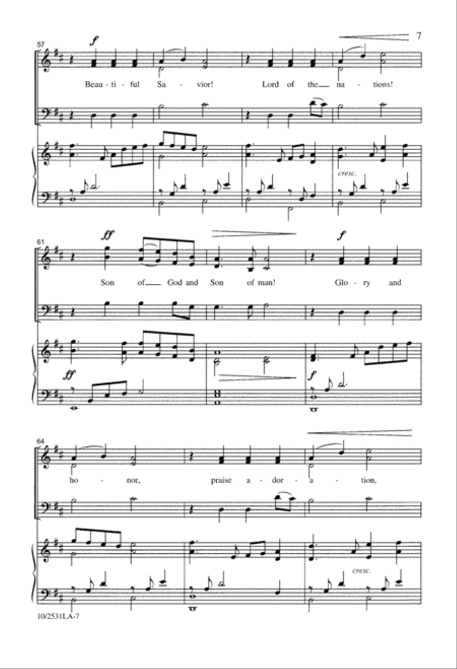 Beautiful Savior - SAB Beautiful Savior - SAB 3-Part scores gallery preview page 8