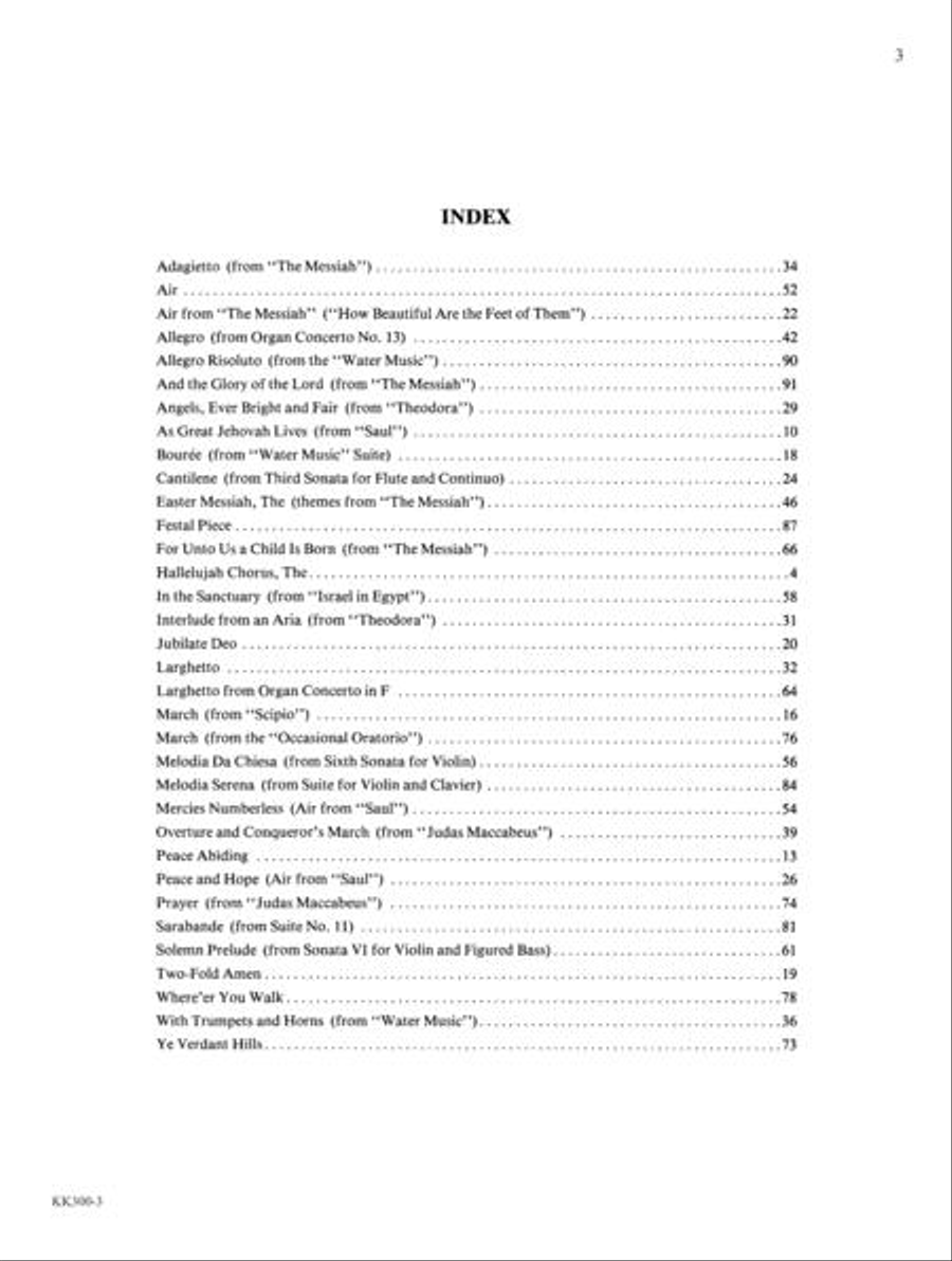 Handel: A Tribute Organ Solo scores gallery preview page 3