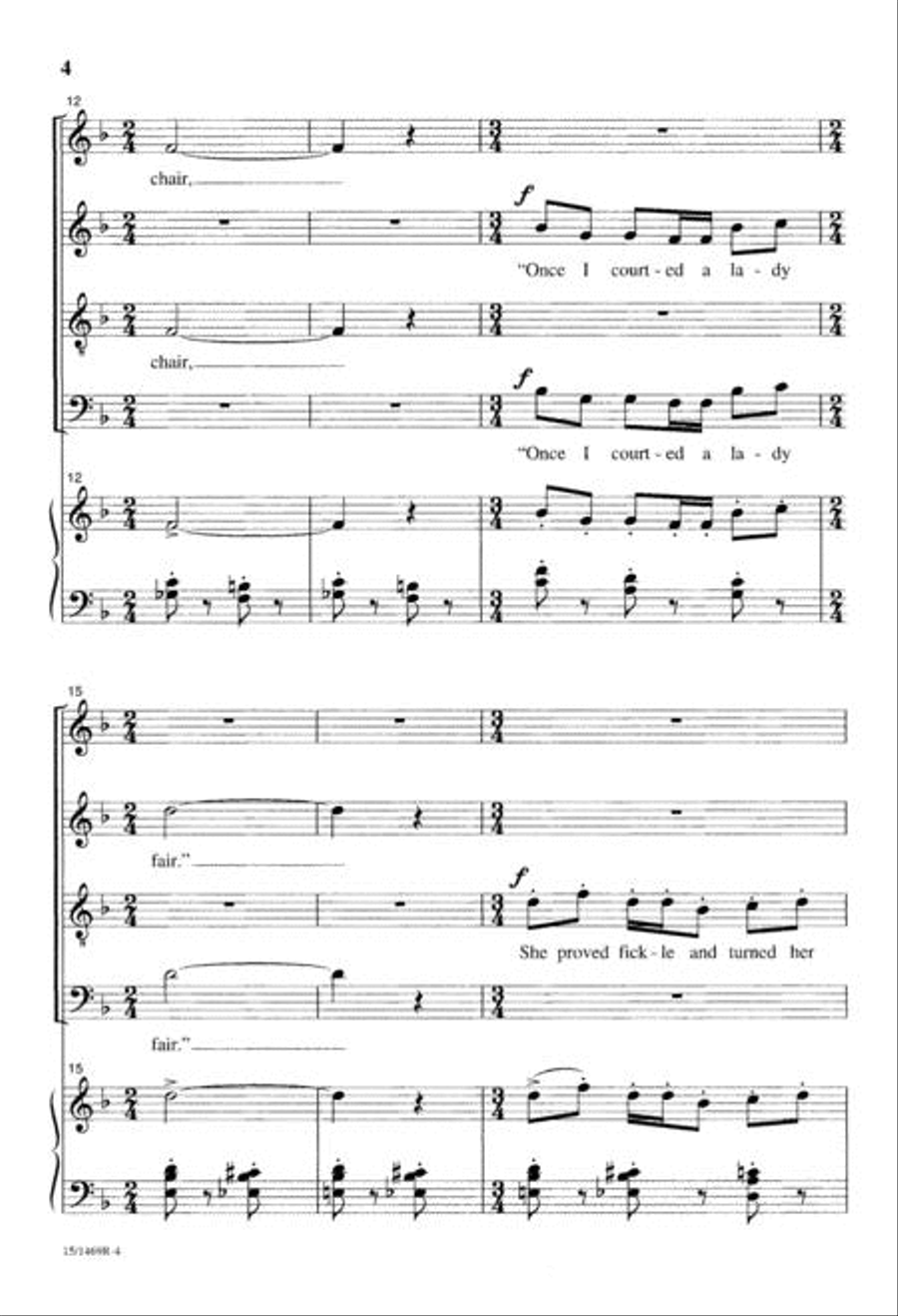 Blackbird's Courting Song 4-Part scores gallery preview page 3