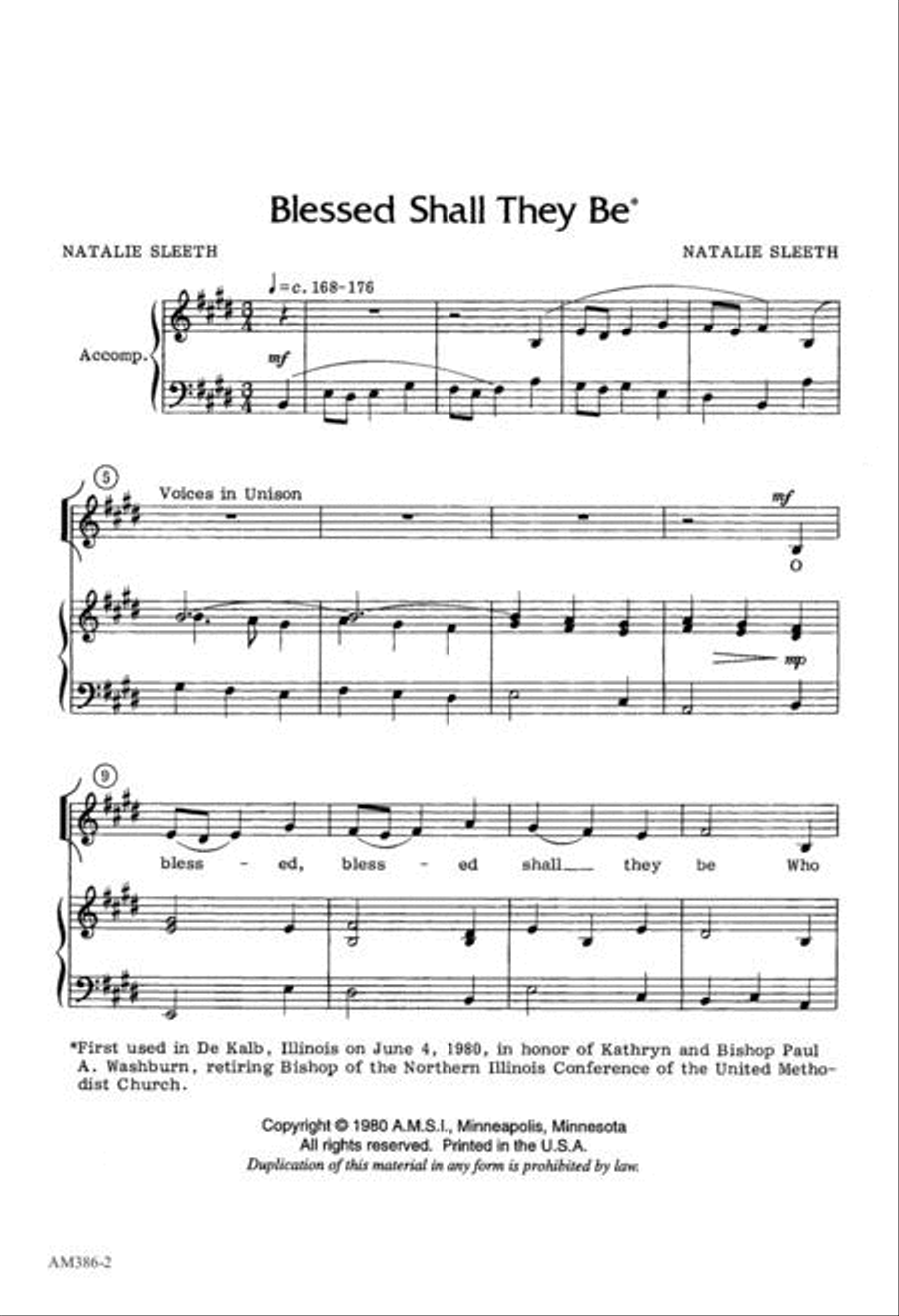 Blessed Shall They Be 2-Part scores gallery preview page 2