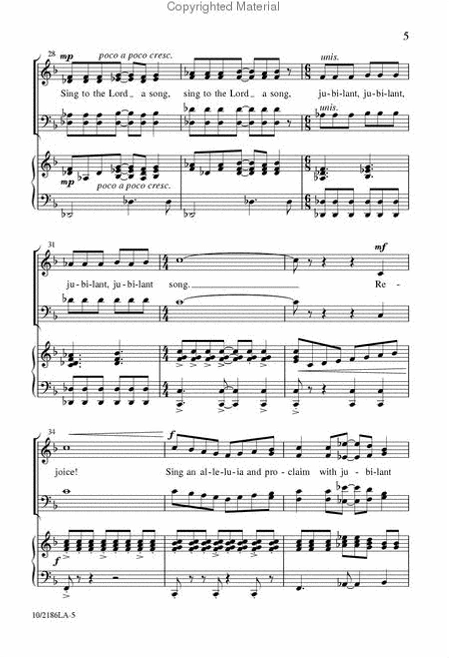 A Christmas Proclamation A Christmas Proclamation 4-Part scores gallery preview page 5