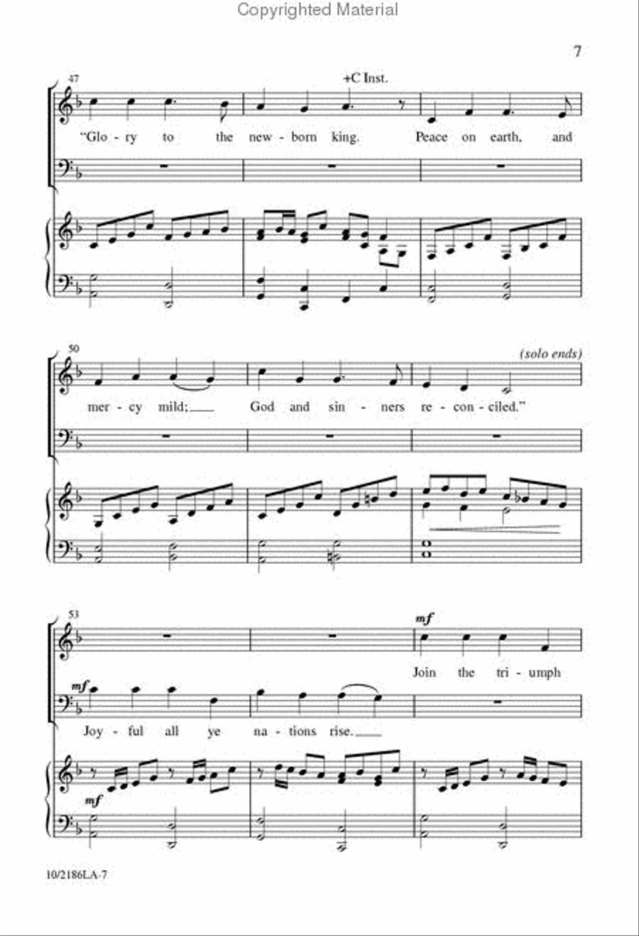 A Christmas Proclamation A Christmas Proclamation 4-Part scores gallery preview page 7