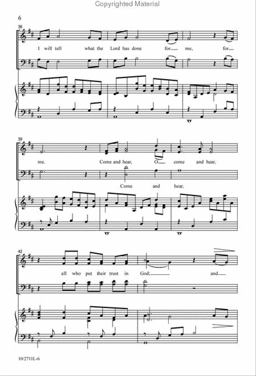 Come and Hear 4-Part scores gallery preview page 6