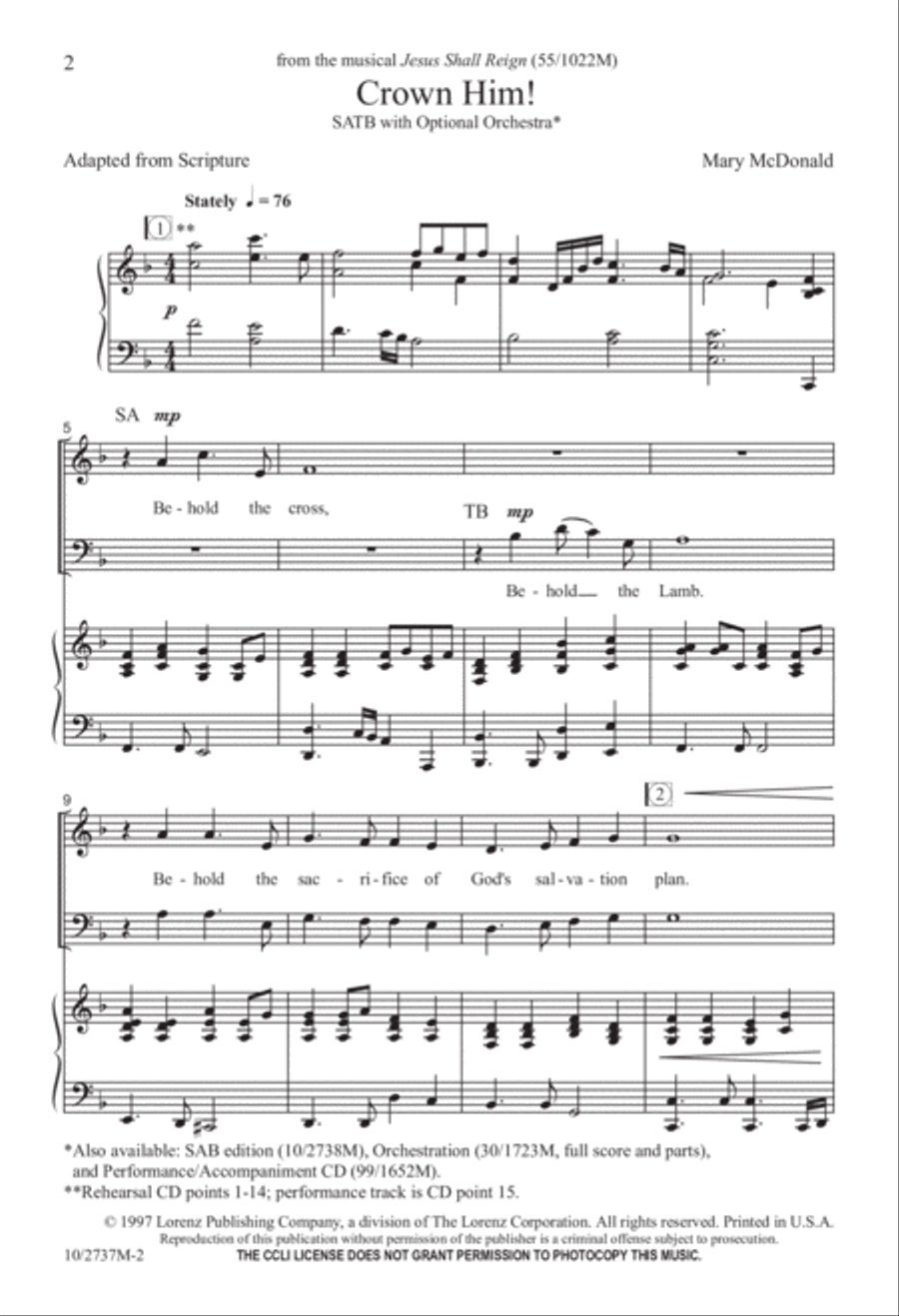 Crown Him Crown Him 4-Part scores gallery preview page 3