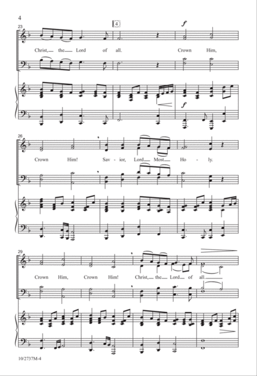 Crown Him Crown Him 4-Part scores gallery preview page 5