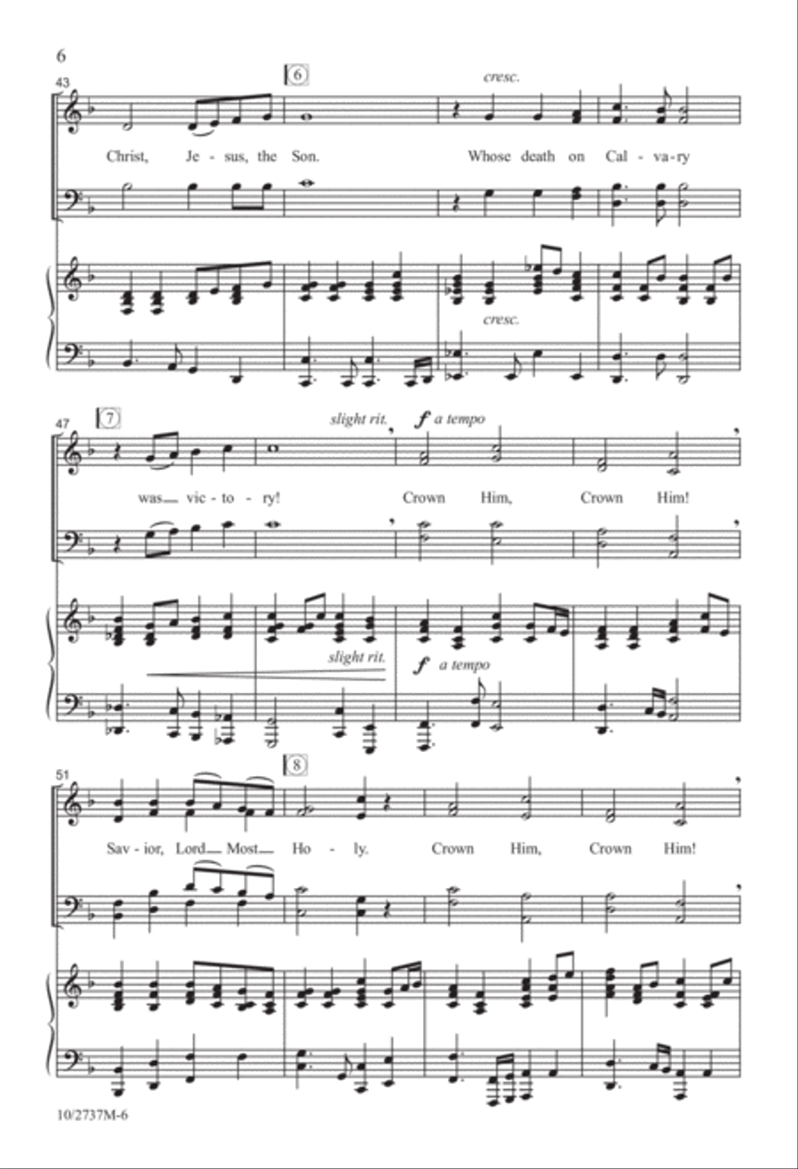 Crown Him Crown Him 4-Part scores gallery preview page 7