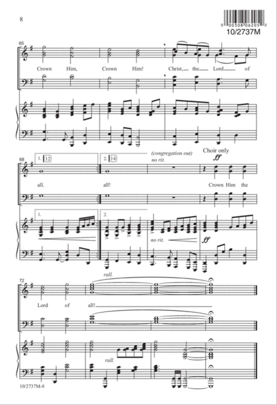 Crown Him Crown Him 4-Part scores gallery preview page 9
