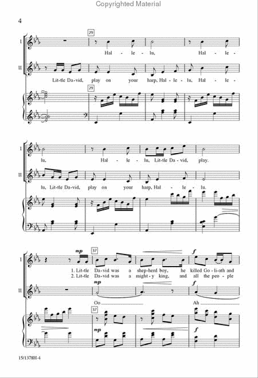 David's Golden Harp 2-Part scores gallery preview page 4