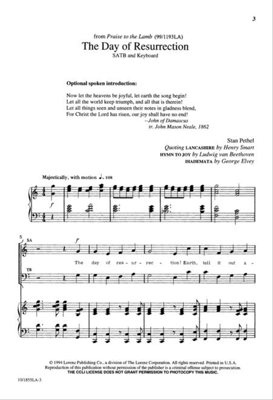 The Day of Resurrection 4-Part scores gallery preview page 2