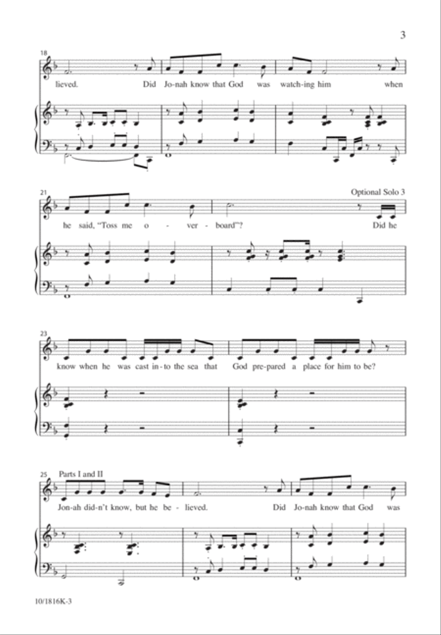 Did Noah Know? Did Noah Know? Unison Choir scores gallery preview page 4