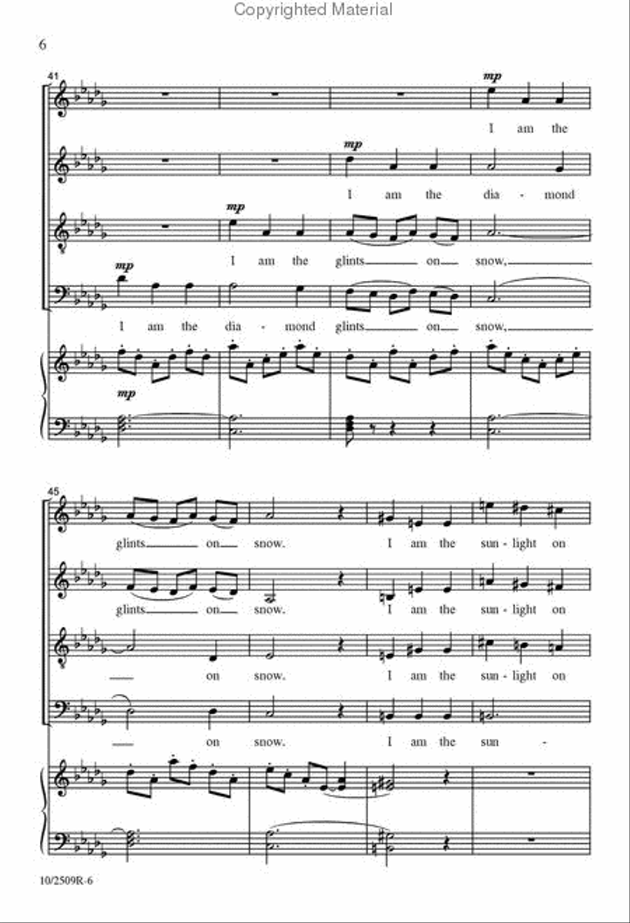 Do Not Stand at My Grave and Weep Choir scores gallery preview page 6