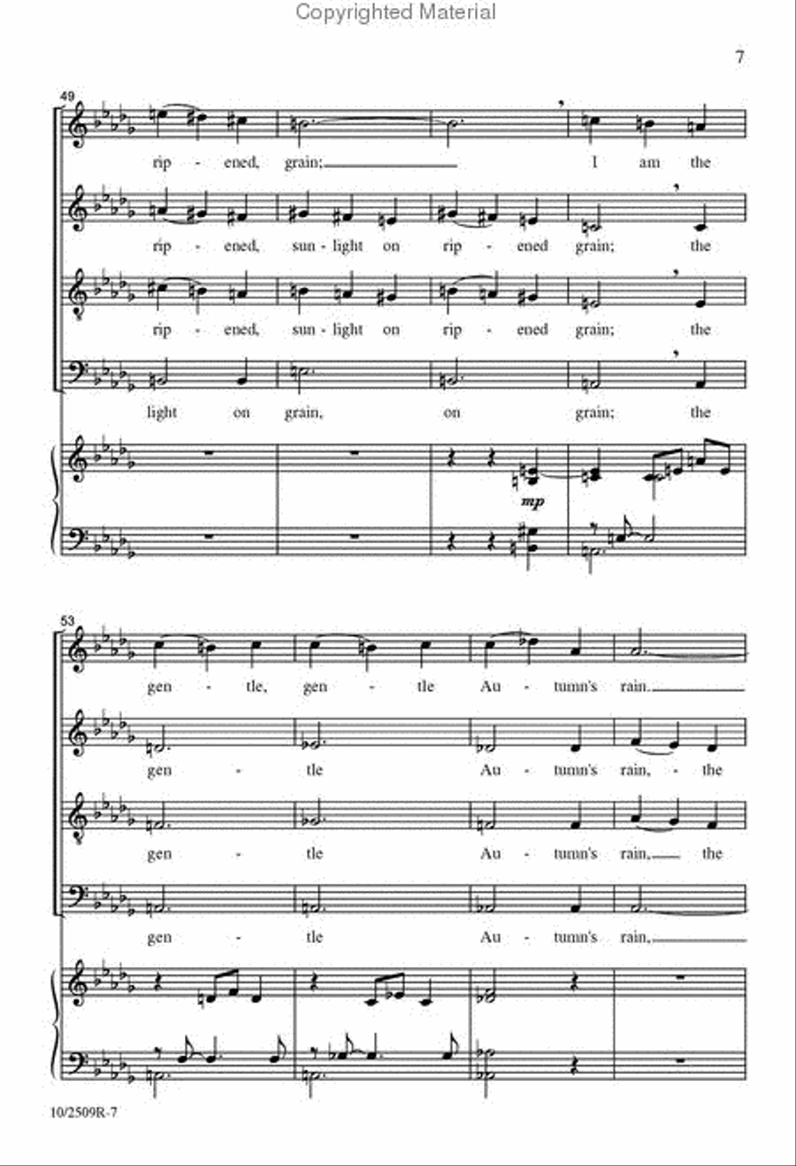 Do Not Stand at My Grave and Weep Choir scores gallery preview page 7