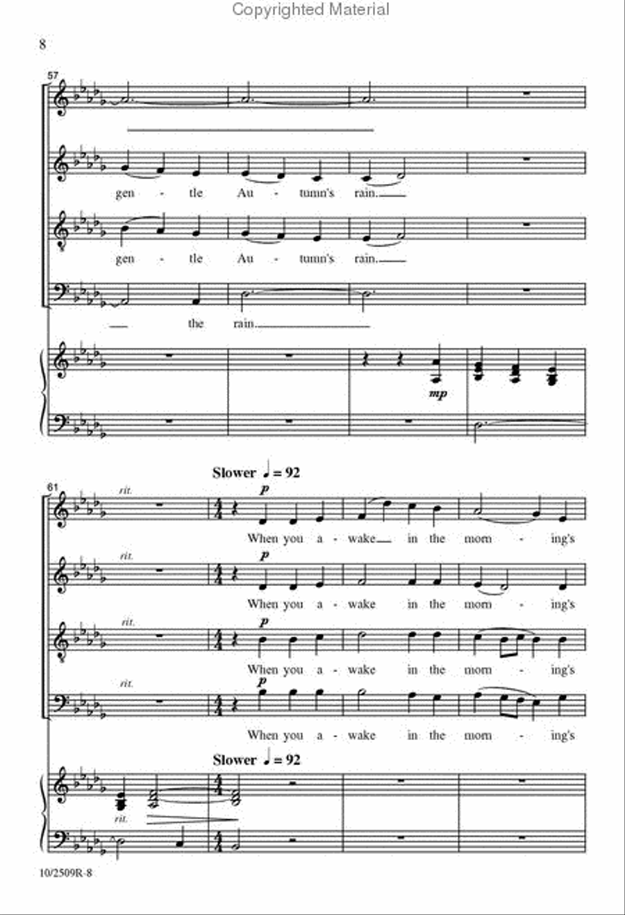 Do Not Stand at My Grave and Weep Choir scores gallery preview page 8