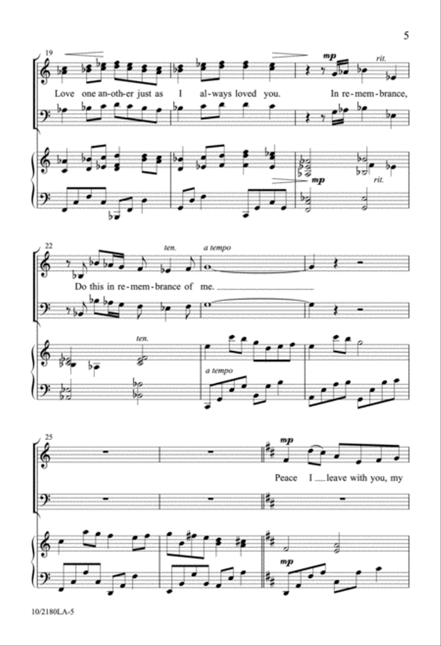 Do This in Remembrance of Me 3-Part scores gallery preview page 6