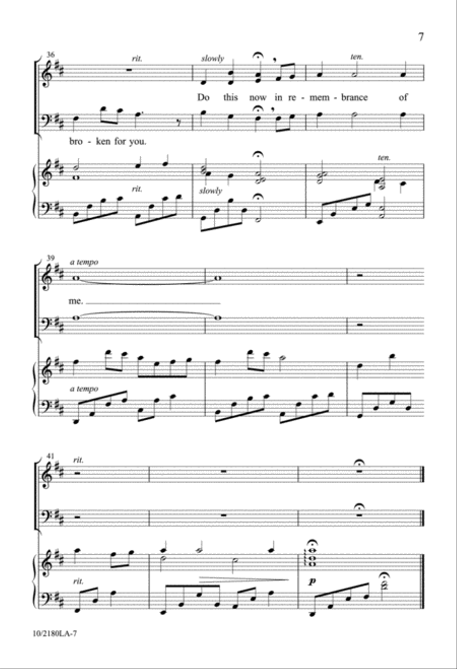 Do This in Remembrance of Me 3-Part scores gallery preview page 8