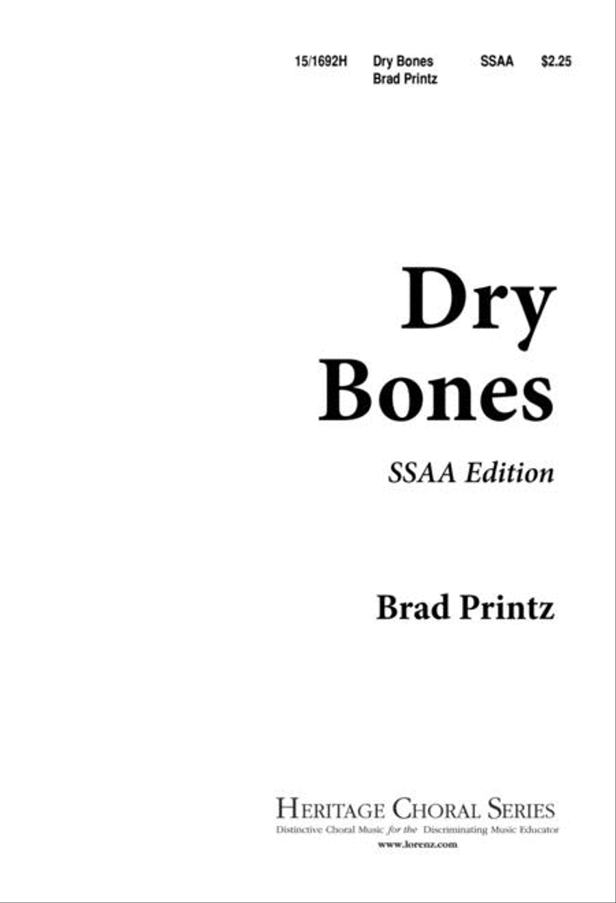 Dry Bones Dry Bones SSAA scores gallery preview page 1