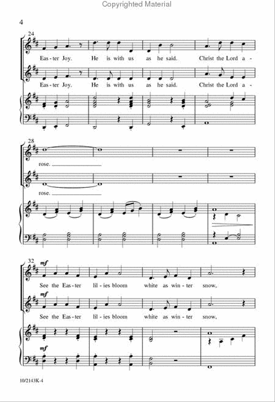 Easter Joy 2-Part scores gallery preview page 4