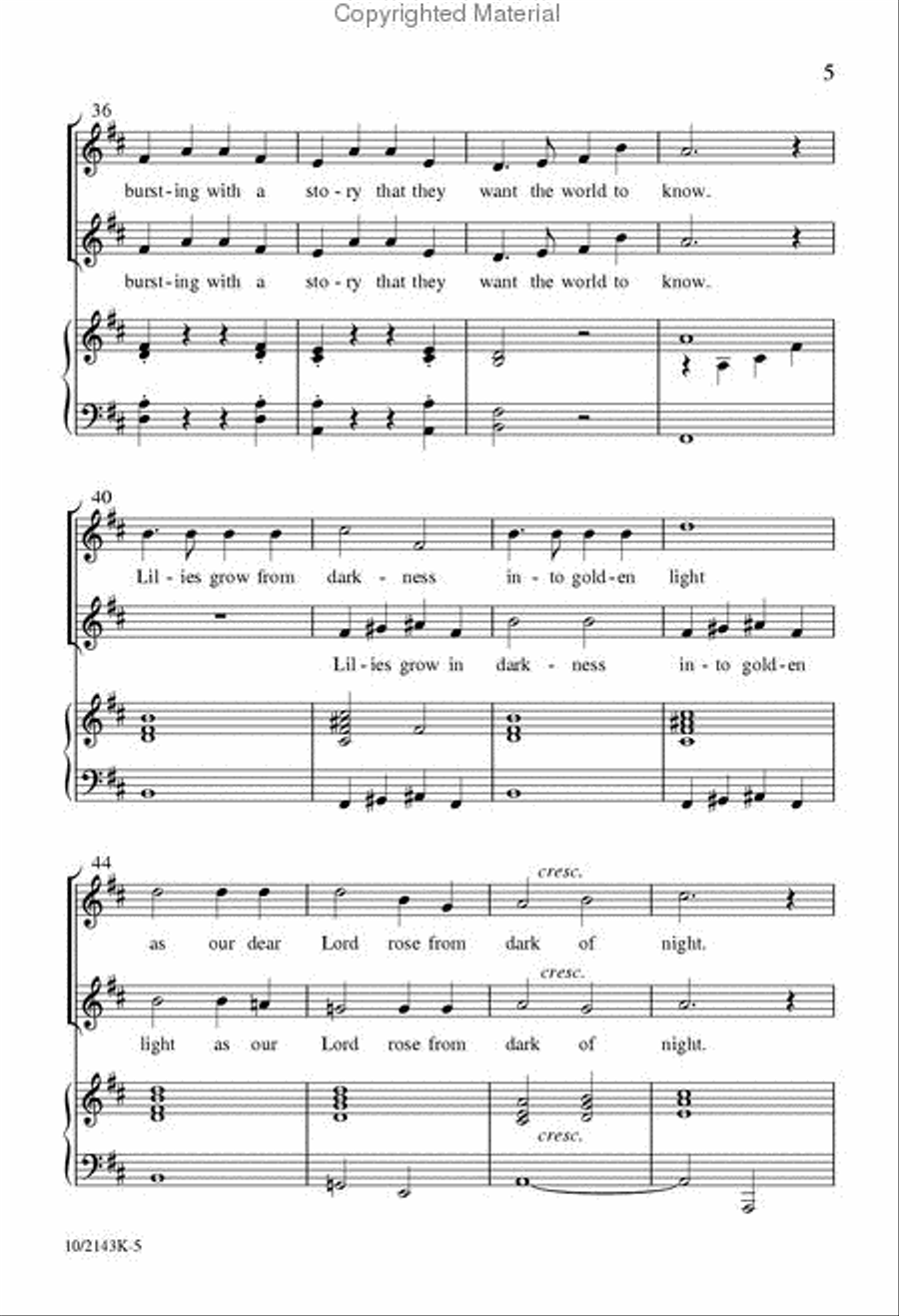 Easter Joy 2-Part scores gallery preview page 5