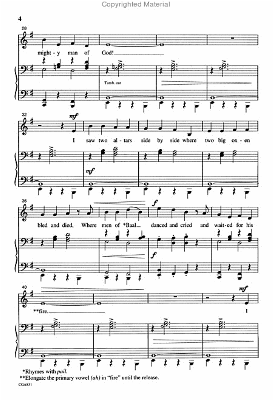 Elijah Unison Choir scores gallery preview page 4