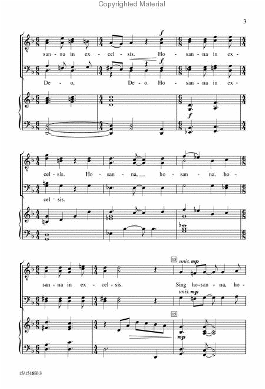 Festival Hosanna Festival Hosanna TTBB scores gallery preview page 3